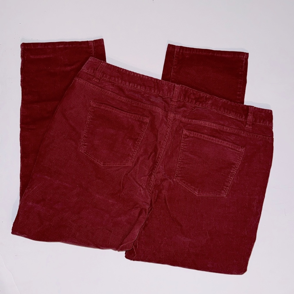 Talbots Red Corduroy Pants 16WP - Picture 2 of 3